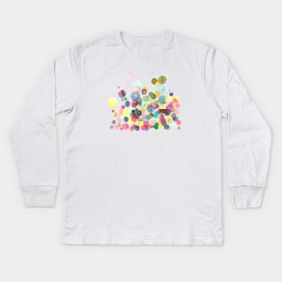 Watercolor Drops Kids Long Sleeve T-Shirt